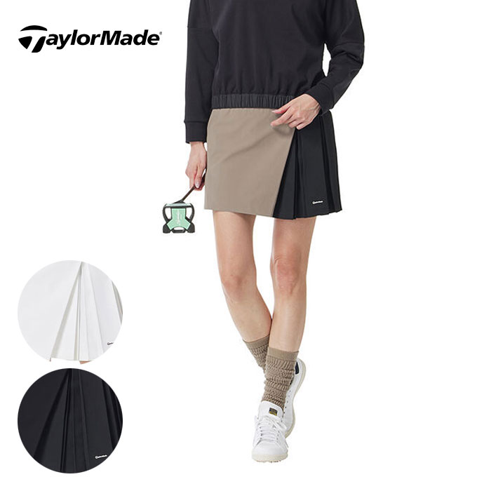 テーラーメイド ゴルフウェア スカート ハイウエストレイヤープリーツ