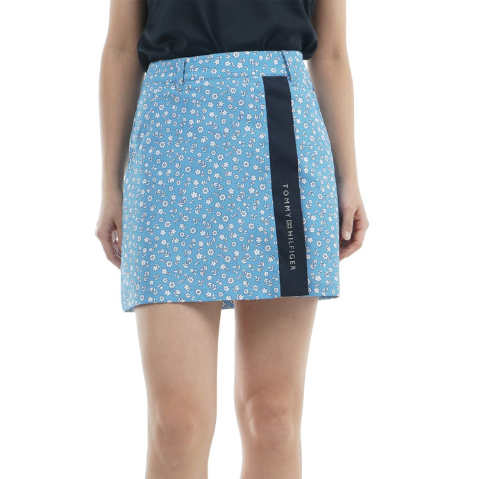 トミーヒルフィガー ゴルフウェア スカート ドット&フラワー プリント