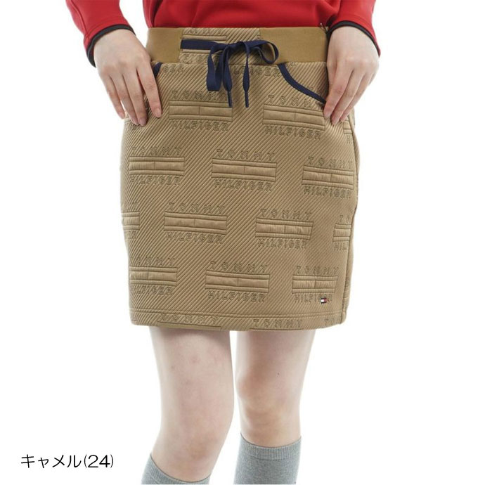 トミーヒルフィガー ゴルフウェア スカート キルトジャガード