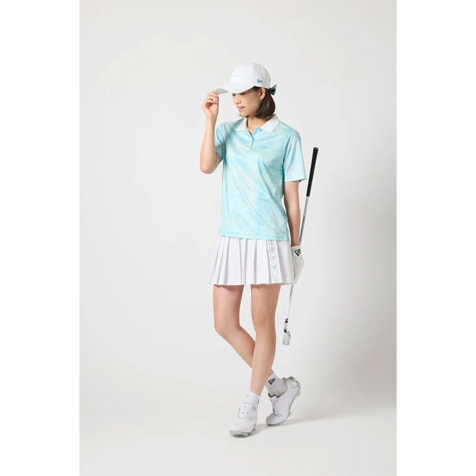 ニューエラ ゴルフウェア スカート PLEATS SK VERTICAL LOGO WHI