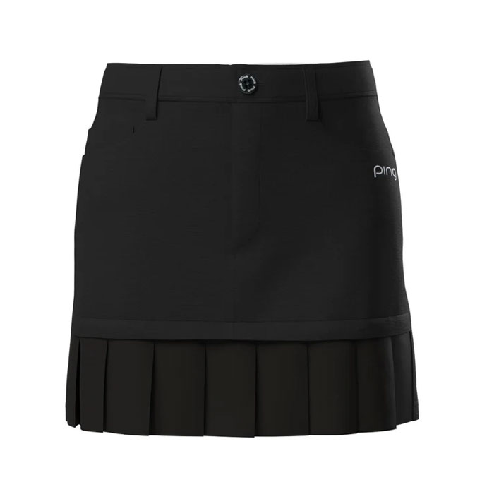 ピン ゴルフウェア スカート フェイクレイヤードプリーツスカート