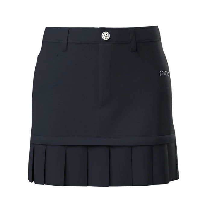 ピン ゴルフウェア スカート フェイクレイヤードプリーツスカート