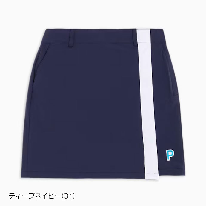 レディース プーマ ゴルフウェア スカート 4WAYストレッチTAPEライン