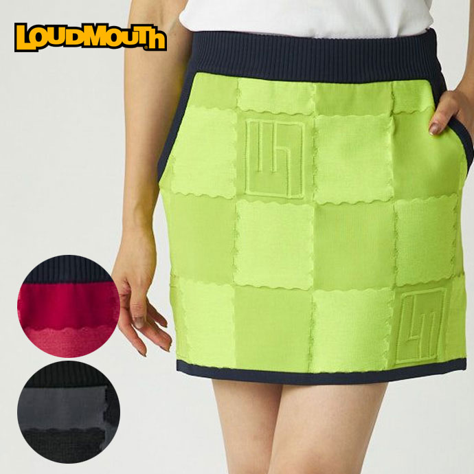 2点組■新品【ラウドマウスゴルフ】レディースウェア、スカート L/11号 レディース ラウドマウス ゴルフウェア スカート ニットスカート