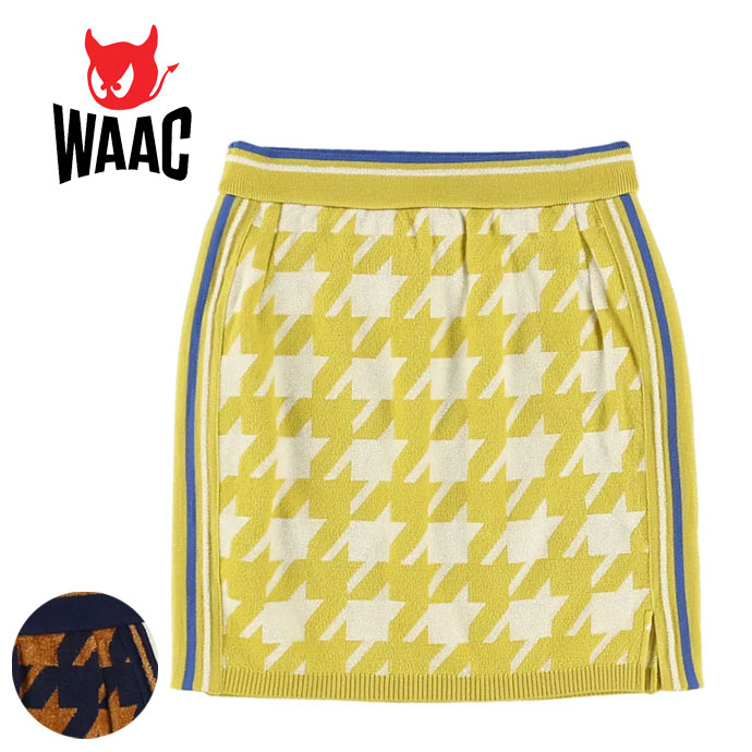 新製品情報も満載 WAAC ワック サイズ1 スカート レイヤード ゴルフ ブラック レディースウェア