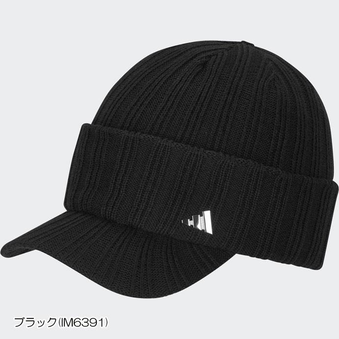 オカン　ゴルフ冬用キャップ帽　 トップドライプーツの2点 メンズ アディダス ゴルフウェア キャップ COLD.RDYバイザーニット