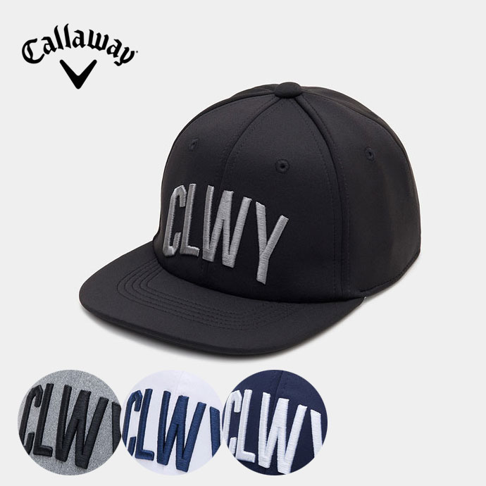 メンズ キャロウェイ ゴルフウェア キャップ セミフラットキャップ