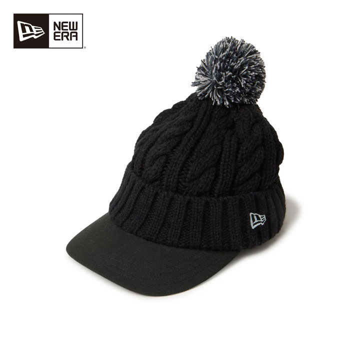 ゴルフ　キャップ　セット レディース ニューエラ ゴルフウェア キャップ GFW VISOR KNIT POM BLK