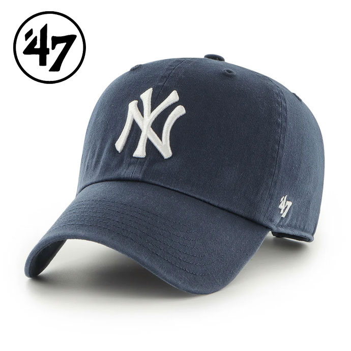 メンズ 47 ゴルフウェア キャップ 47 CLEAN UP YANKEES NAVY