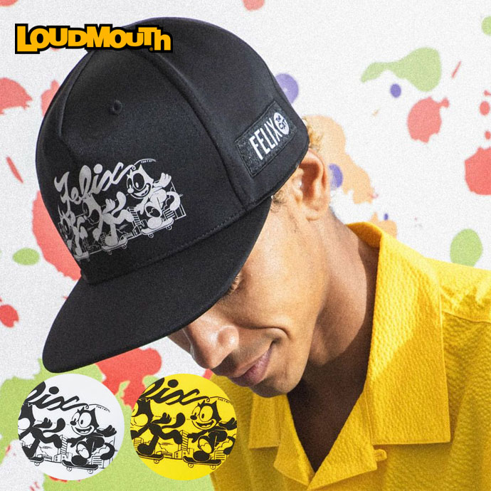 ラウドマウス ゴルフウェア キャップ FERIXコラボフラットCAP