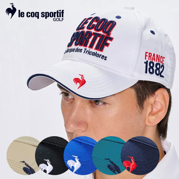 メンズ ルコック ゴルフウェア キャップ 定番ロゴキャップ LG5SCP00M