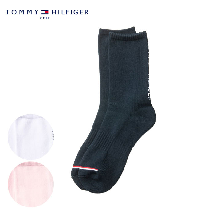 トミーヒルフィガー バーチカルロゴミドルソックス THMB4SCL