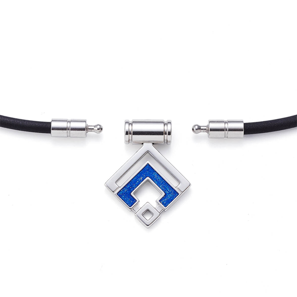 コラントッテ　シルバー×ブルーラメ　aran MINI　トップのみ Lサイズ ColanTotte（コラントッテ） ネックレス TAO シルバーXブルーラメ