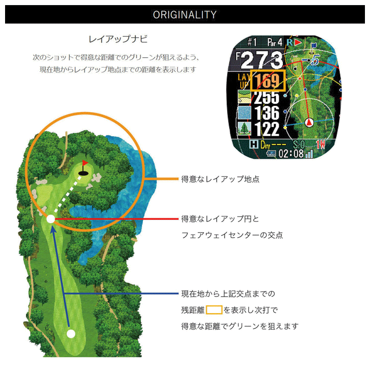 ショットナビ クレスト2 タッチ GPSゴルフウォッチ | つるやゴルフ