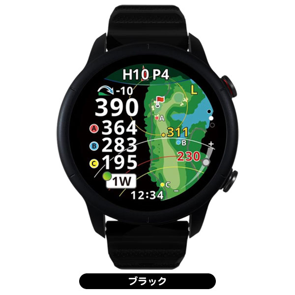 GPSゴルフナビウォッチ ブラック ショットナビ VELLIX V12 腕時計型 GPSゴルフナビ | つるやゴルフ