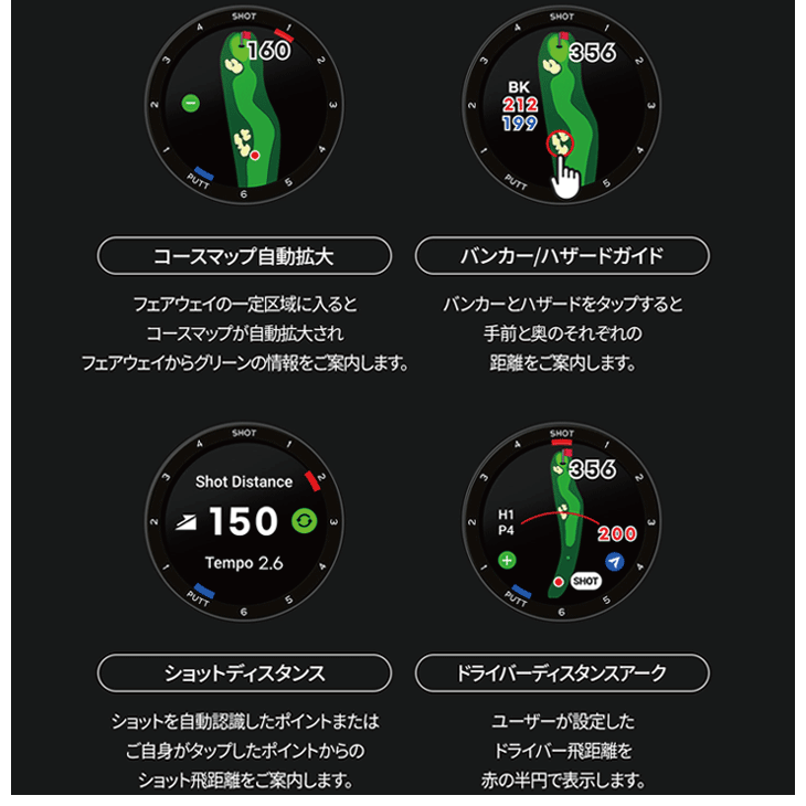 ボイスキャディ T-Ultra (ウルトラ) 腕時計型 GPS距離測定器 | つるや