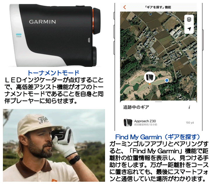 ガーミン Approach (アプローチ) Z30 レーザー距離計 | つるや