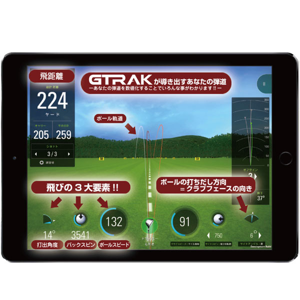 GPRO GTRAK Gトラック モバイルアプリセット 本体＋アプリ 弾道測定器