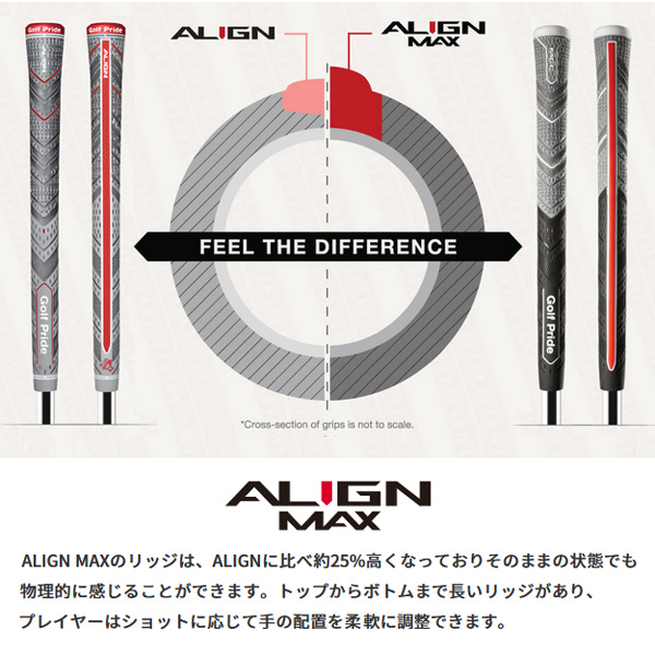 Golf Pride ゴルフプライド MCC アライン ミッドサイズ グリップ